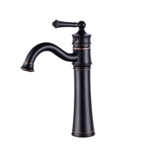 Black Single Handle Vintage Bathroom Tap
