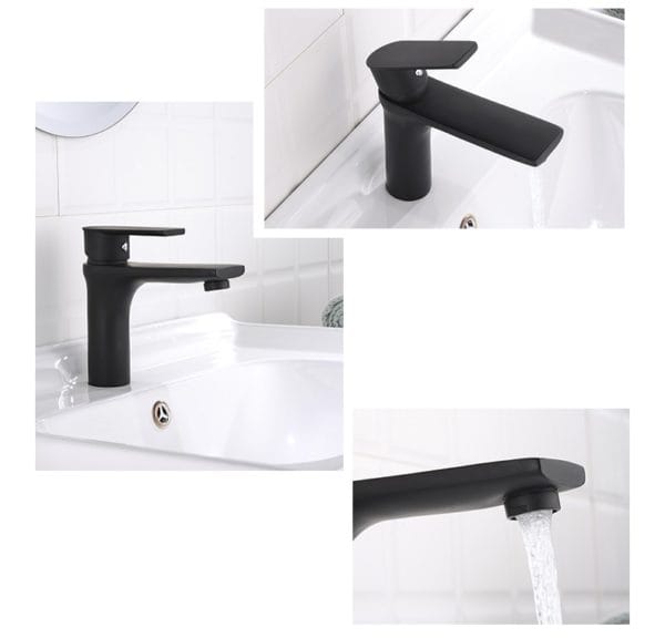 Single Handle Black Bathroom Tap for Countertop Sinks - Image 4
