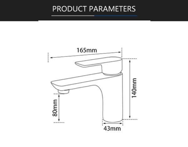 Single Handle Black Bathroom Tap for Countertop Sinks - Image 5