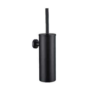 Wall Mounted Stainless Steel Matte Black Toilet Brush Holder