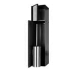 ESS Container T-ROLL built-in toilet brush holder and recess black TCL-10-B