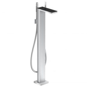 AXOR MyEdition floorstanding bath fitting chrome/black 47440600