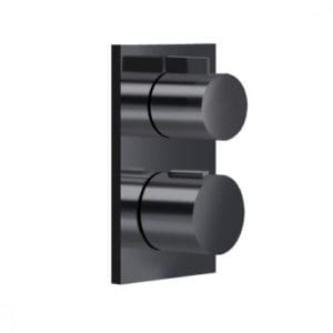 Dornbracht concealed thermostat with 2-way volume control 36426670-33 matt black