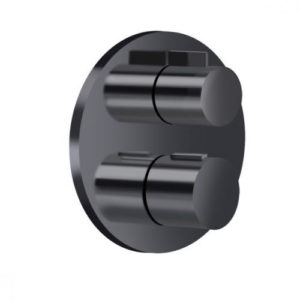 Dornbracht concealed thermostat with one-way volume control 36425970-33 matt black