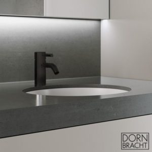 Dornbracht Meta single lever sink faucet with pop-up waste set
