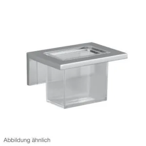 Dornbracht Symetrics wall-mounted glass container 83404980-33 clear/matt black