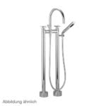 Dornbracht Tara. two hole bath mixer with stand pipes 25943892-33 matt black