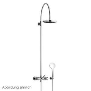 Dornbracht Tara. wall-mounted shower mixer with fixed shower 26621892-33 matt black