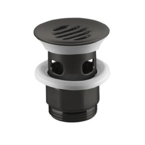 DOVB perforated waste valve 1 1/4" for basins with overflow 10105970-33 matt black