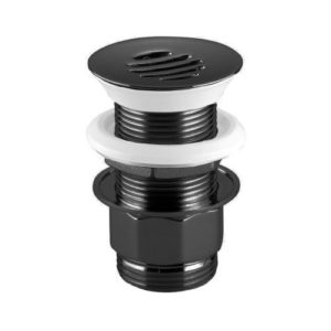 DOVB perforated waste valve 1 1/4" for basins without overflow 10110970-33 matt black