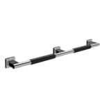 Emco System2 bath grab rail 357021202 chrome/black