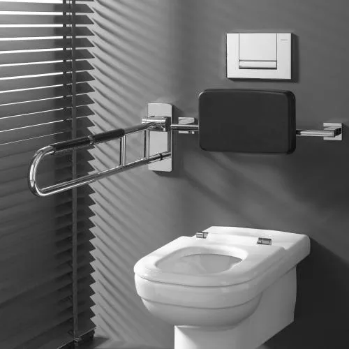 Emco System2 hinged support bar 358521260 chrome/black - Image 2