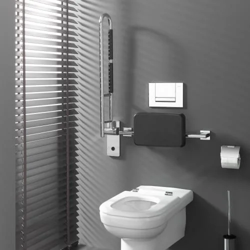 Emco System2 hinged support bar 358521260 chrome/black - Image 3