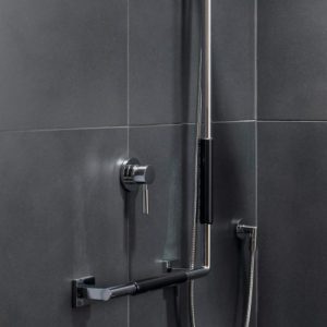 Emco System2 shower grab rail 357021208 chrome/black