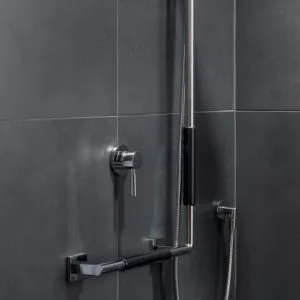 Emco System2 shower grab rail 357021208 chrome/black