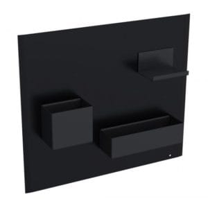 Geberit Acanto magnetic board set matt black/matt lava 500649161