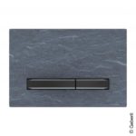 Geberit Sigma50 flush plate for dual flush system slate/black chrome 115671JM2