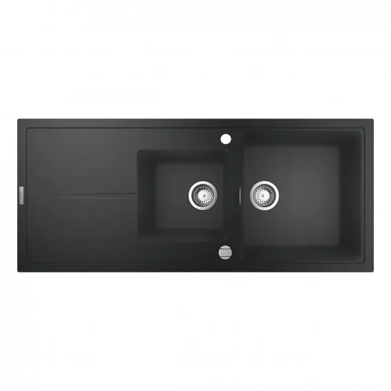 Grohe K400 reversible, built-in sink with drainer granite black 31643AP0 - Image 3