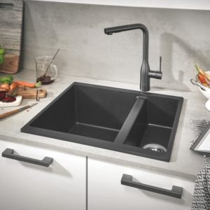 Grohe K500 reversible sink granite black 31648AP0