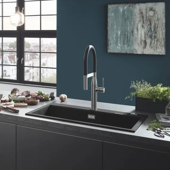 Grohe K700 built-in sink granite black 31652AP0 - Image 2