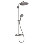 Hansgrohe Croma Select S 280 Air 1jet showerpipe brushed black chrome 26890340