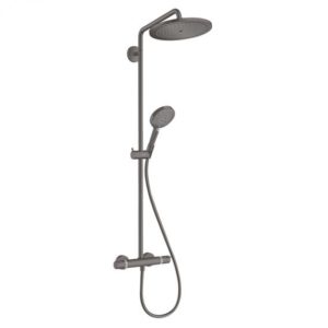 Hansgrohe Croma Select S 280 Air 1jet showerpipe brushed black chrome 26890340