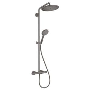 Hansgrohe Croma Select S 280 Air 1jet showerpipe brushed black chrome 26891340