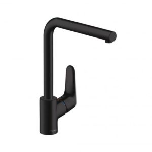 Hansgrohe Focus M41 single lever kitchen faucet with swivel spout matt black 31817670
