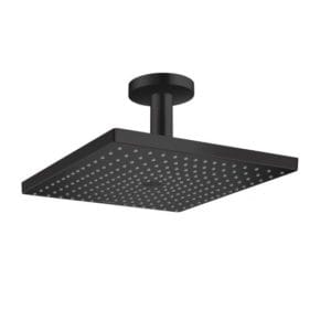 Hansgrohe Raindance E 300 Air 1jet overhead shower with ceiling connection matt black 26250670