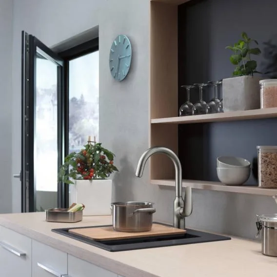 Hansgrohe S51 built-in sink 450 graphite black 43312170 - Image 2