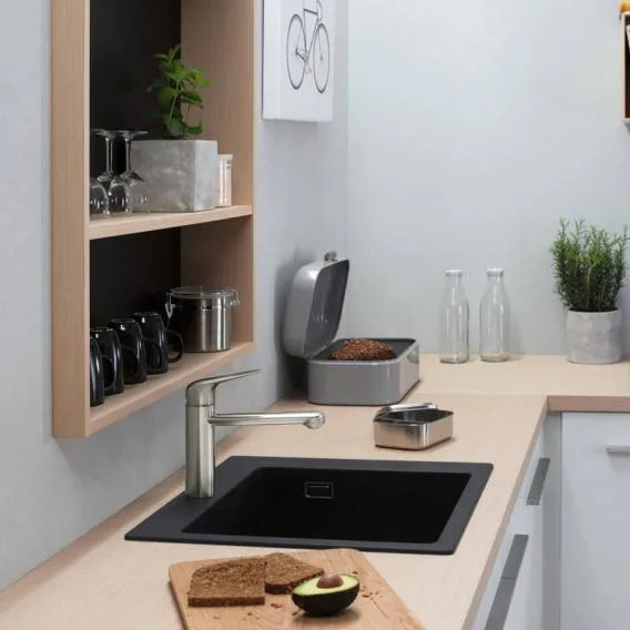 Hansgrohe S51 built-in sink 450 graphite black 43312170 - Image 3