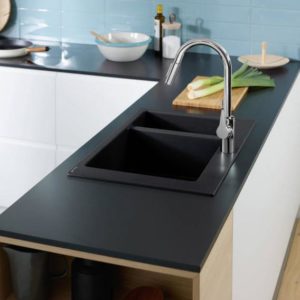 Hansgrohe S51 built-in sink 660 graphite black 43315170