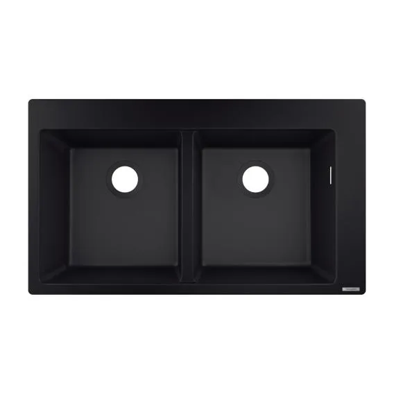 Hansgrohe S51 built-in sink 370/370 graphite black 43316170 - Image 3