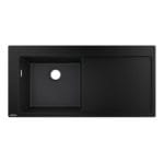 Hansgrohe S51 built-in sink 450 with draining board graphite black 43330170