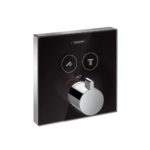 Hansgrohe ShowerSelect concealed thermostat for two outlets 15738600 black/chrome