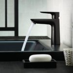 Hansgrohe Talis E single lever bathroom faucet 110 CoolStart matt black