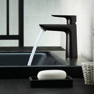 Hansgrohe Talis E single lever bathroom faucet 110 matt black