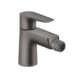 Hansgrohe Talis E single lever bidet mixer brushed black chrome