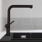 Hansgrohe Talis M54 single lever kitchen faucet with pull-out spout matt black 72808670