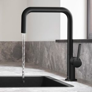 Hansgrohe Talis M54 single lever kitchen faucet with swivel spout matt black 72806670